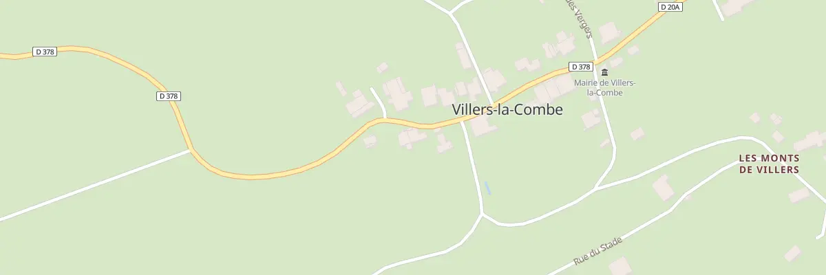 Plan du 2 Rue Grande Rue à Villers-la-Combe