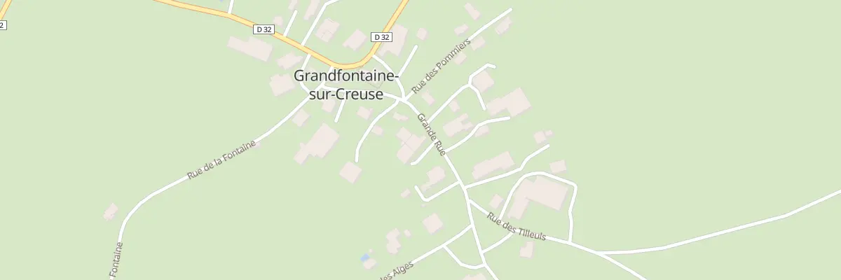 Plan du 10 Rue Grande Rue à Grandfontaine-sur-Creuse