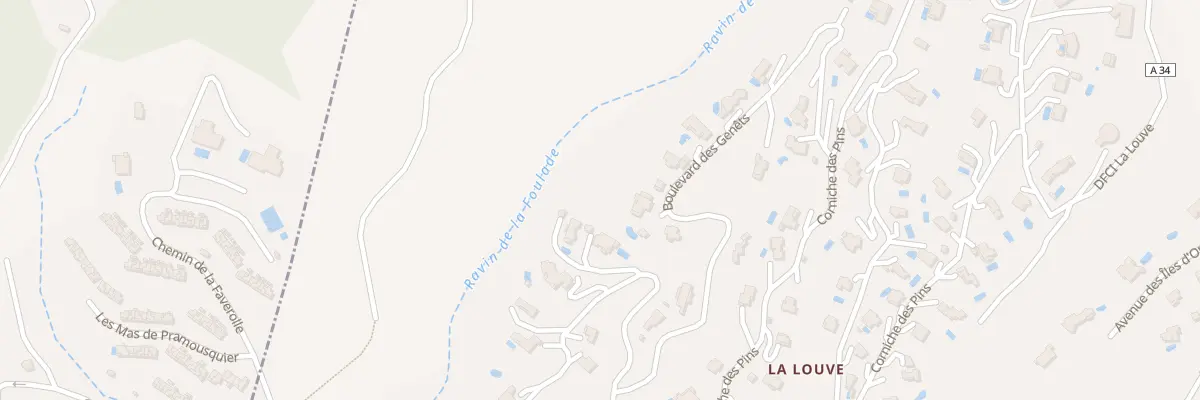 Plan du 7 Bd des Genêts à Rayol-Canadel-sur-Mer