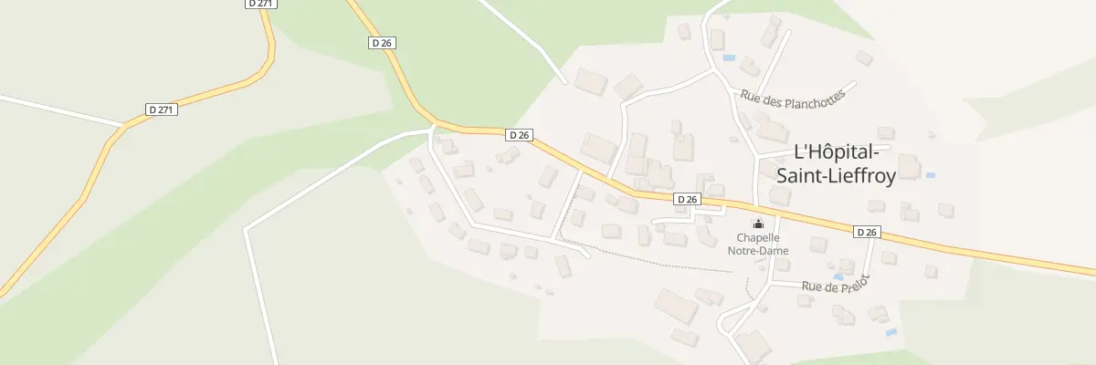 Plan du 5036 Le Pre à L’Hôpital-Saint-Lieffroy