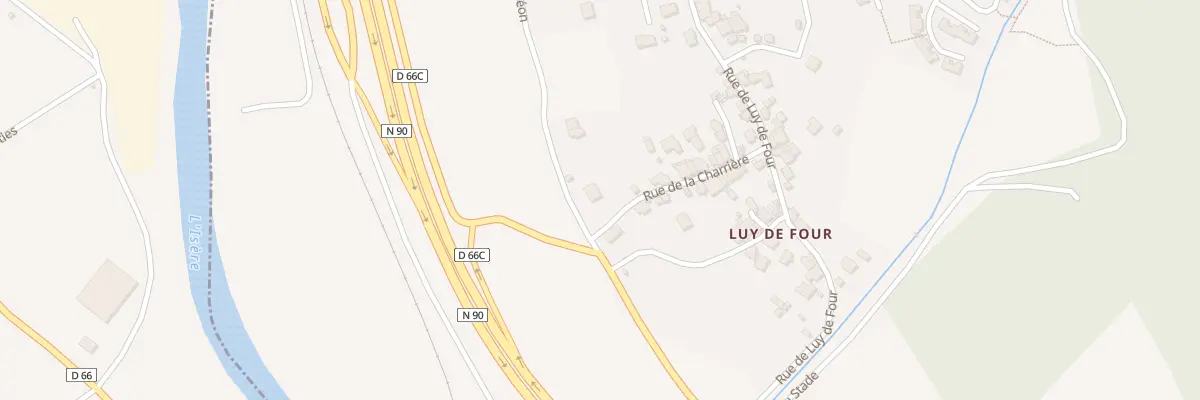 Plan du 5216A Luy de Four à Cevins