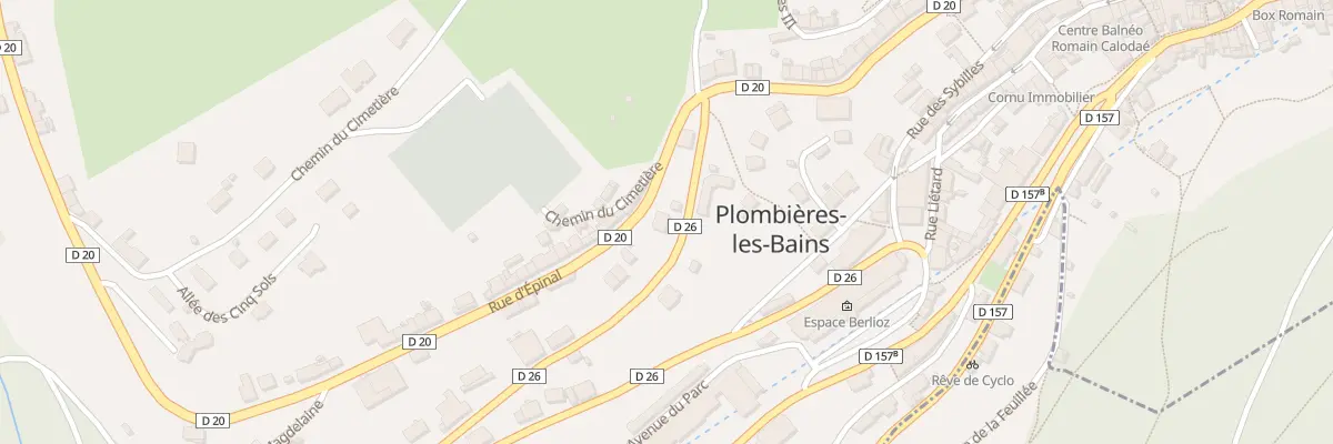 Plan du 19 Av du Gal de Gaulle à Plombières-les-Bains