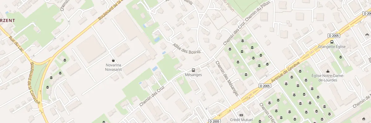 Plan du 59 All des Bosnis à Thonon-les-Bains