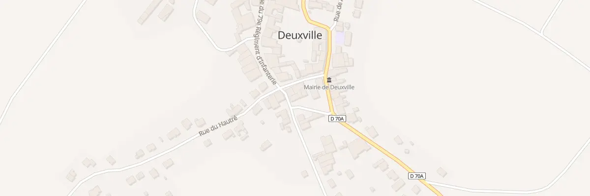 Plan du 1 Le Village à Deuxville