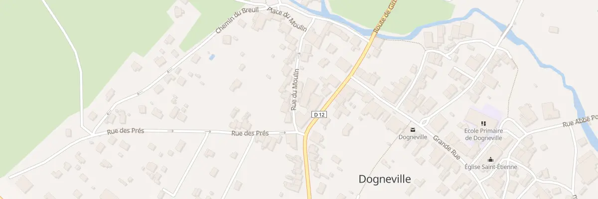 Plan du 56 Rue du Moulin à Dogneville