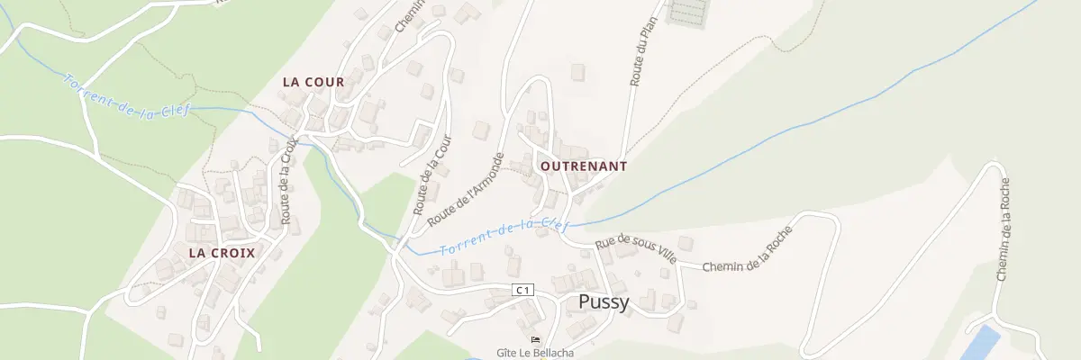 Plan du 6528 Outrenant à La Léchère