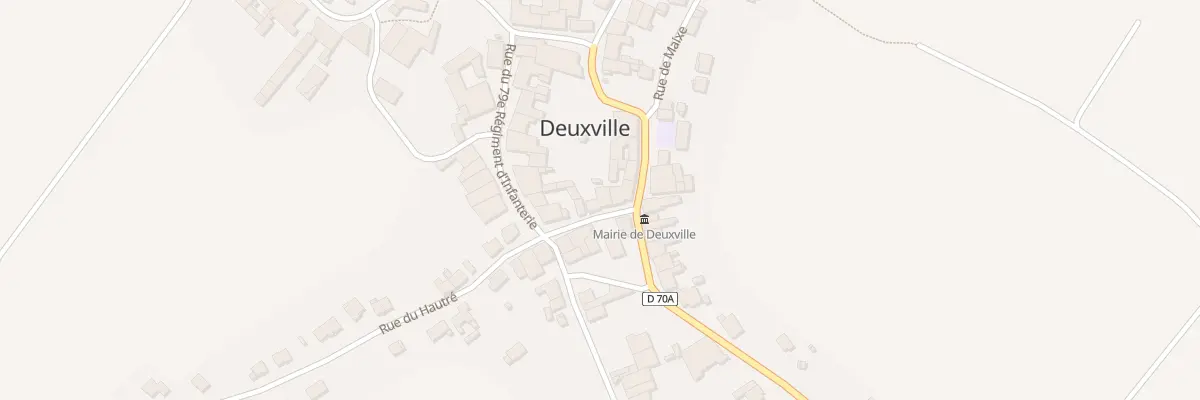 Plan du 2 Rue de l’École à Deuxville