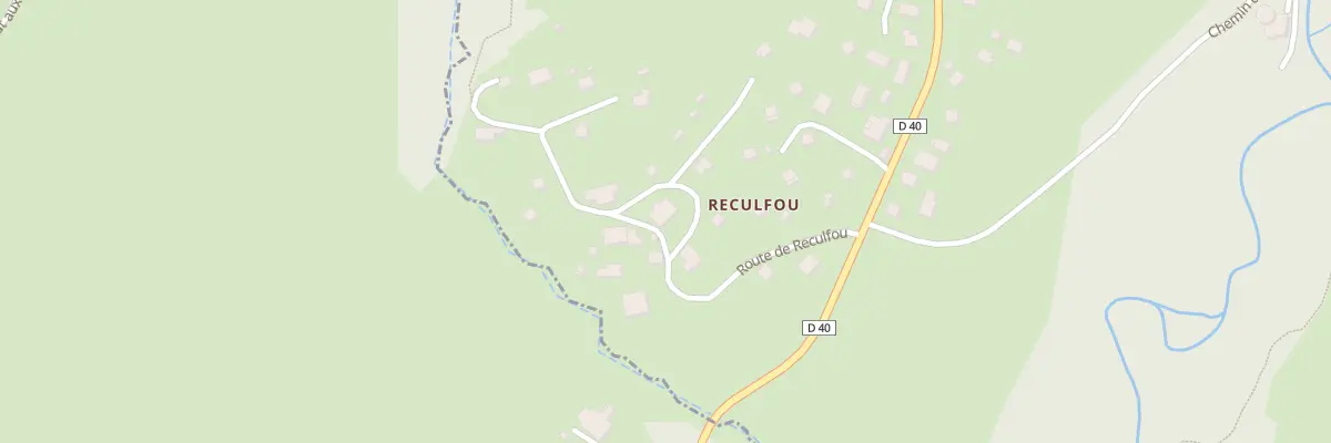 Plan du 167 Rte de Reculfou à Habère-Poche