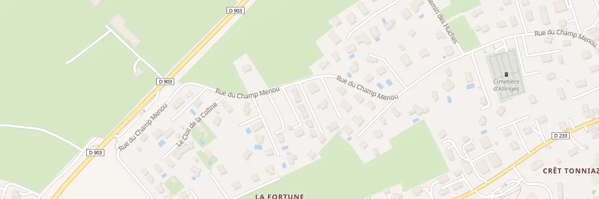 Plan du 565 Rue du champ menou à Allinges