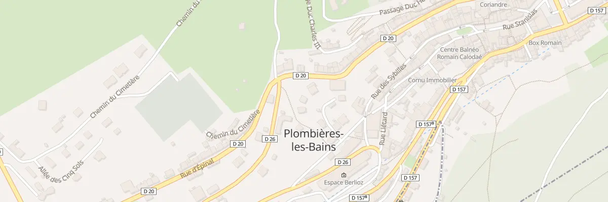 Plan du 4 Pas du Docteur Turk à Plombières-les-Bains