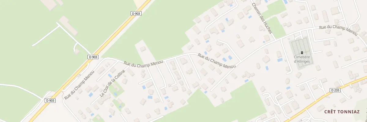 Plan du 537A Rue du champ menou à Allinges