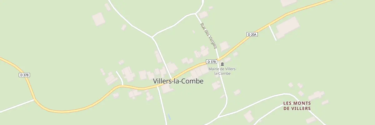 Plan du 13 Rue Grande Rue à Villers-la-Combe