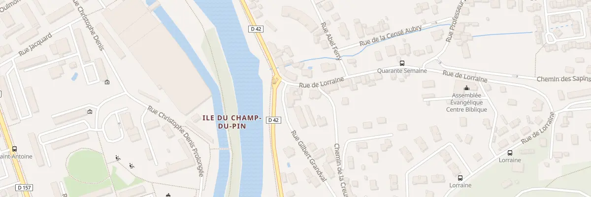 Plan du 2 Rue de Lorraine à Épinal