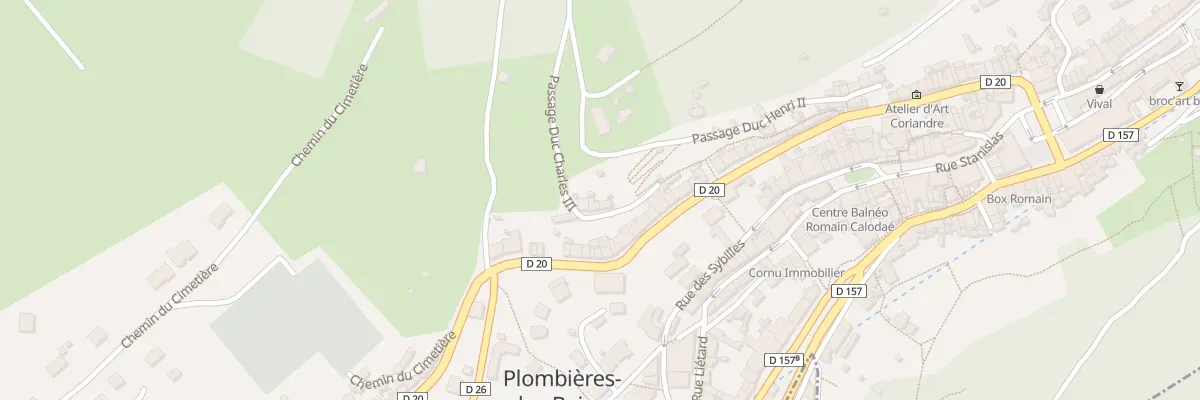 Plan du 12 Pas Charles III à Plombières-les-Bains
