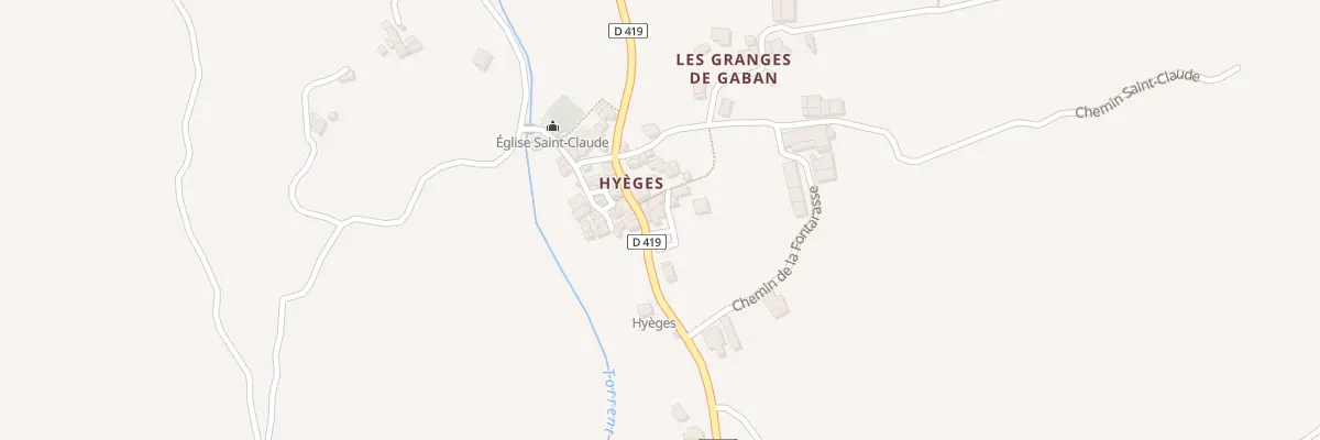 Plan du 5011 Hyeges à Moriez