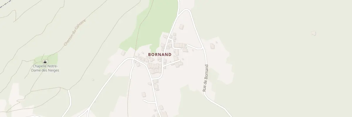Plan du 5125 Bornand à Cevins