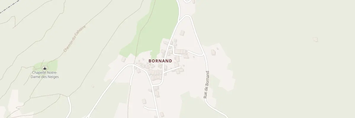 Plan du 5129 Bornand à Cevins