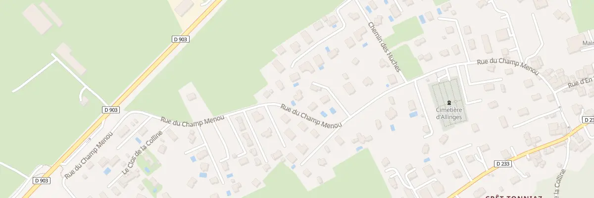 Plan du 4901 Rue du champ menou à Allinges