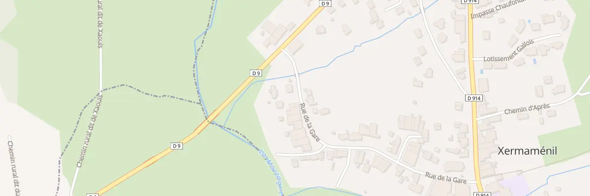 Plan du 35 Rue Gare à Xermaménil