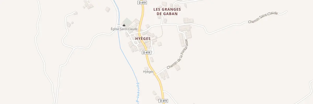 Plan du 7200 Hyeges à Moriez