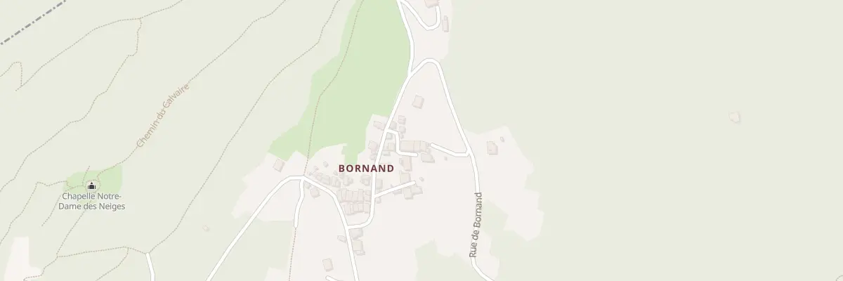 Plan du 5432 Bornand à Cevins