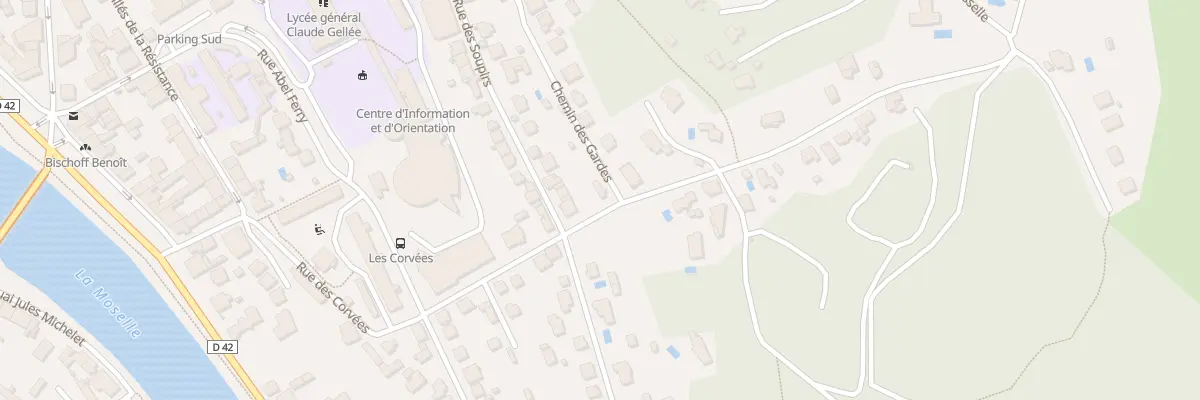 Plan du 3 Rue des Corvées Prolongée à Épinal