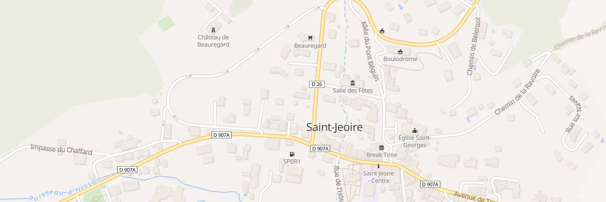 Plan du 77 Rue Allamand de Saint-Jeoire à Saint-Jeoire