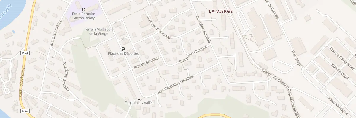 Plan du 8 Rue Henri Guingot à Épinal