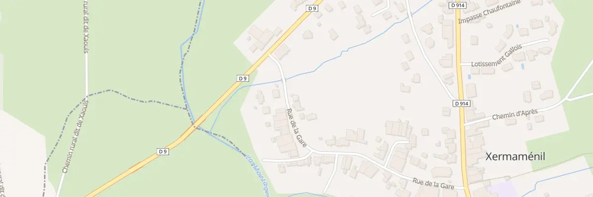 Plan du 32 Rue Gare à Xermaménil