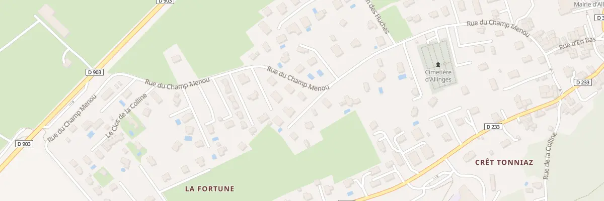 Plan du 429 Rue du champ menou à Allinges
