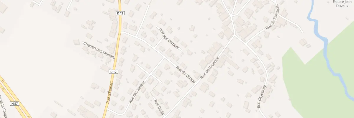 Plan du 80 Rue du Village à Dogneville