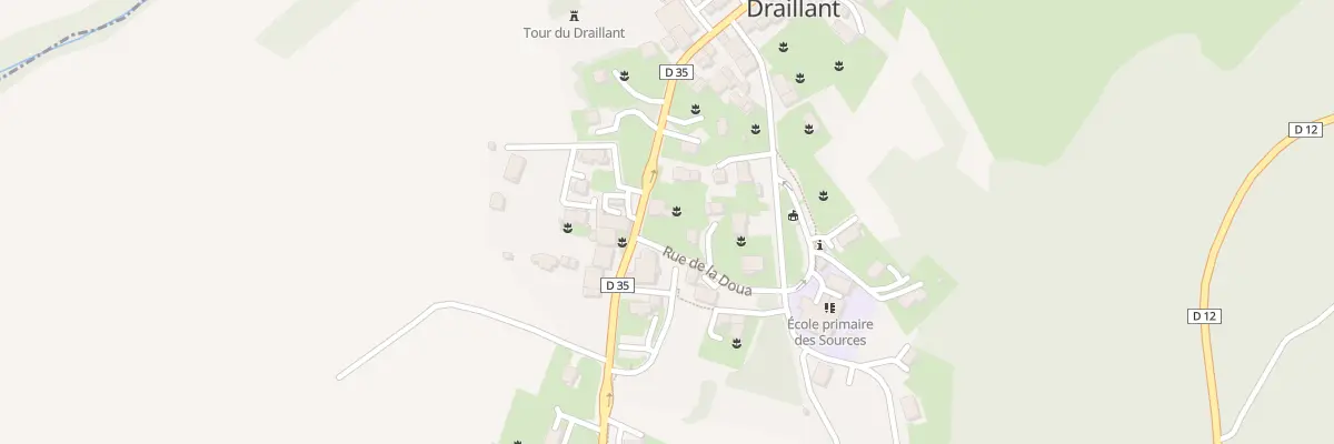 Plan du 1253 Rte du Prieuré à Draillant