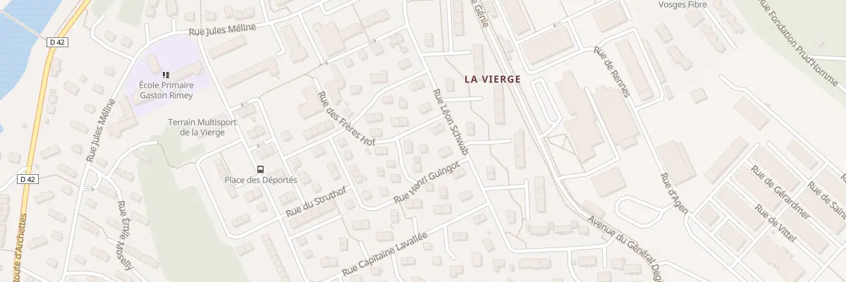 Plan du 5 Rue des Frères Hof à Épinal