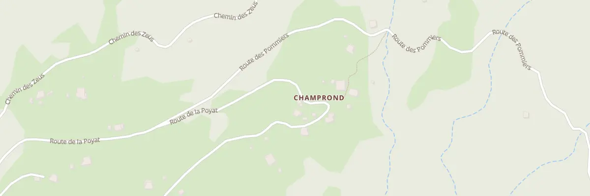Plan du 5070 Champrond à Queige