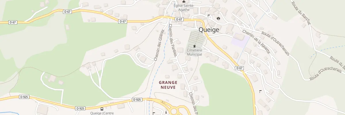 Plan du 223 Che des Parèles à Queige