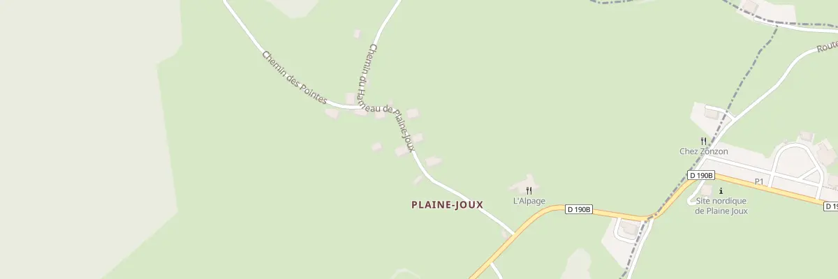 Plan du 168 Che du hameau de Plaine Joux à Bogève