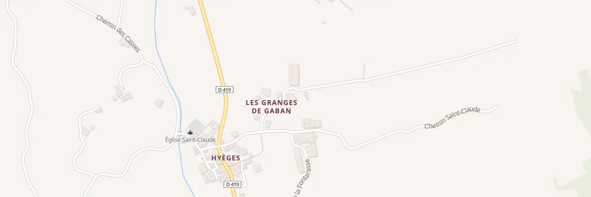 Plan du 5003 Hyeges à Moriez