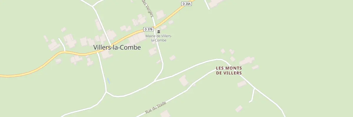 Plan de la Rue des Vieilles Fontaines à Villers-la-Combe