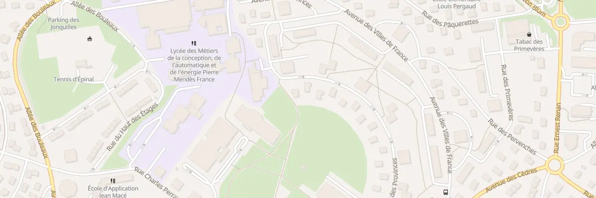 Plan du 29 Av des Provinces à Épinal