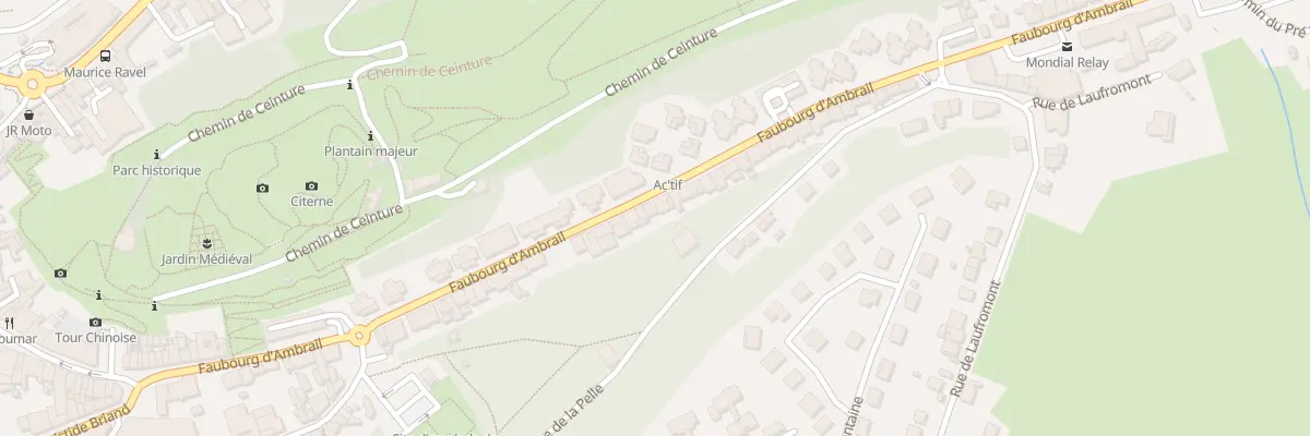Plan du 60 Fg d’Ambrail à Épinal