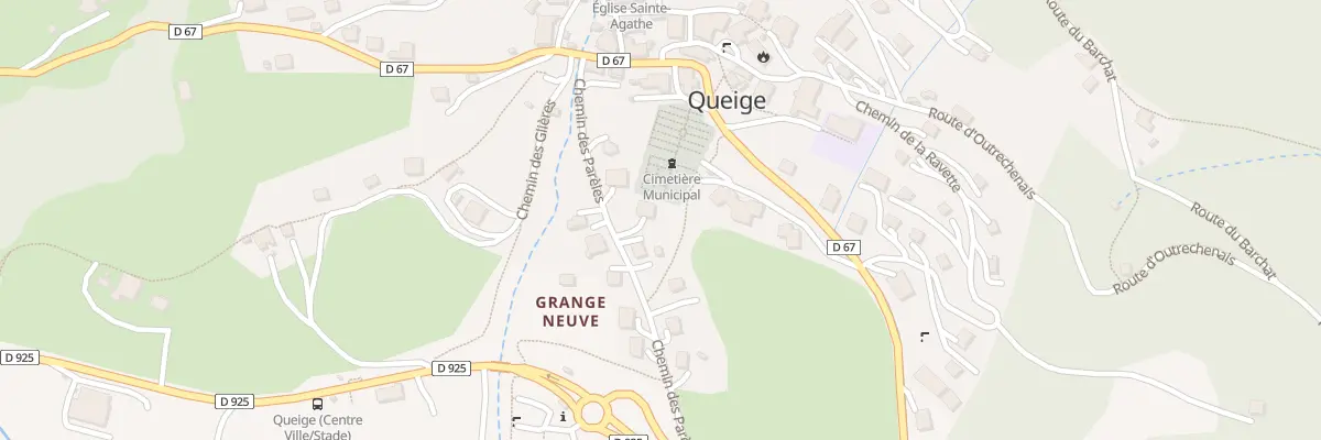 Plan du 200 Che des Parèles à Queige