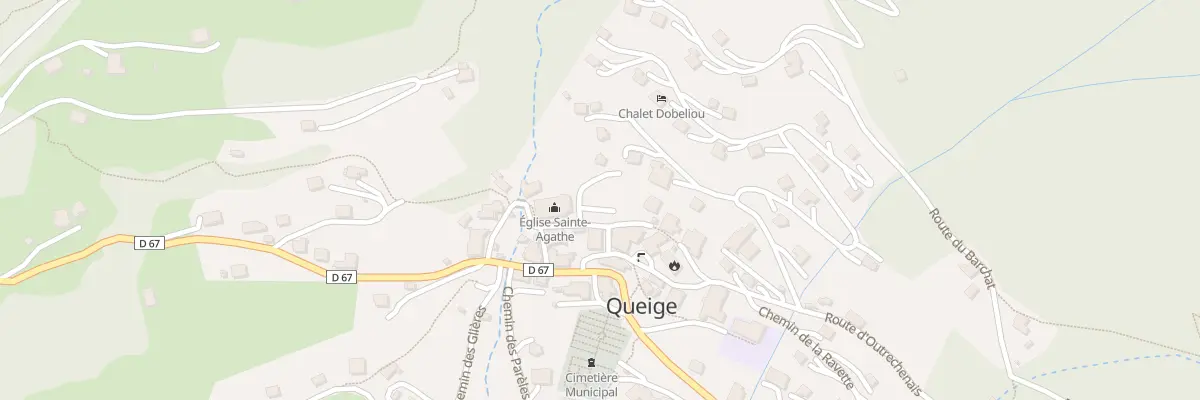 Plan du 18 Mte de Sainte Agathe à Queige