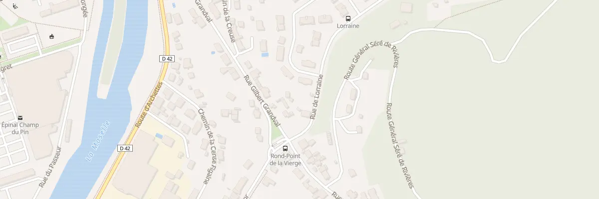 Plan du 88 Rue de Lorraine à Épinal