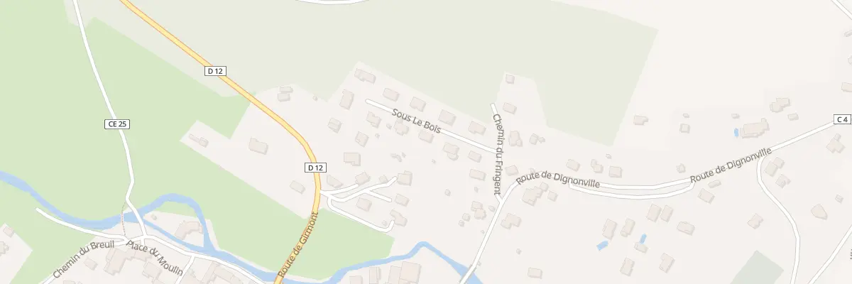 Plan du 77 Lot sous le Bois à Dogneville