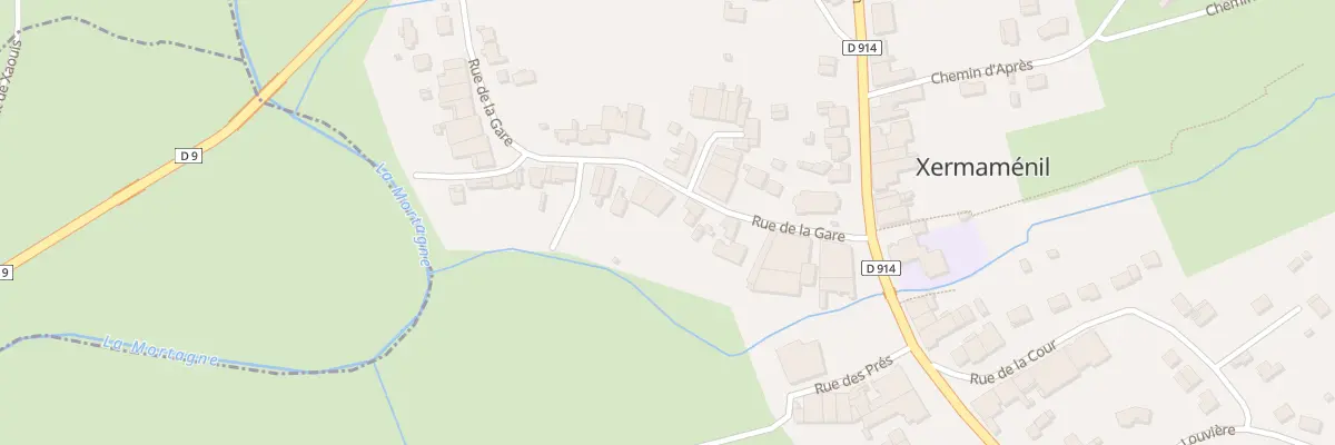 Plan du 7 Rue Gare à Xermaménil