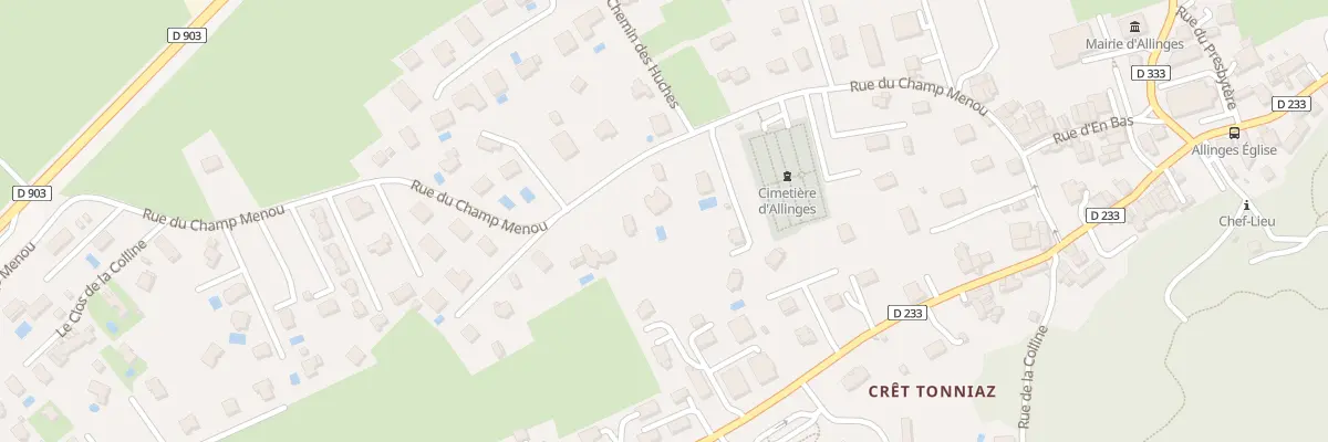 Plan du 305 Rue du champ menou à Allinges