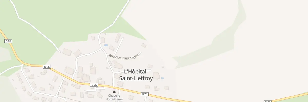 Plan du 1 Rue des Planchottes à L’Hôpital-Saint-Lieffroy