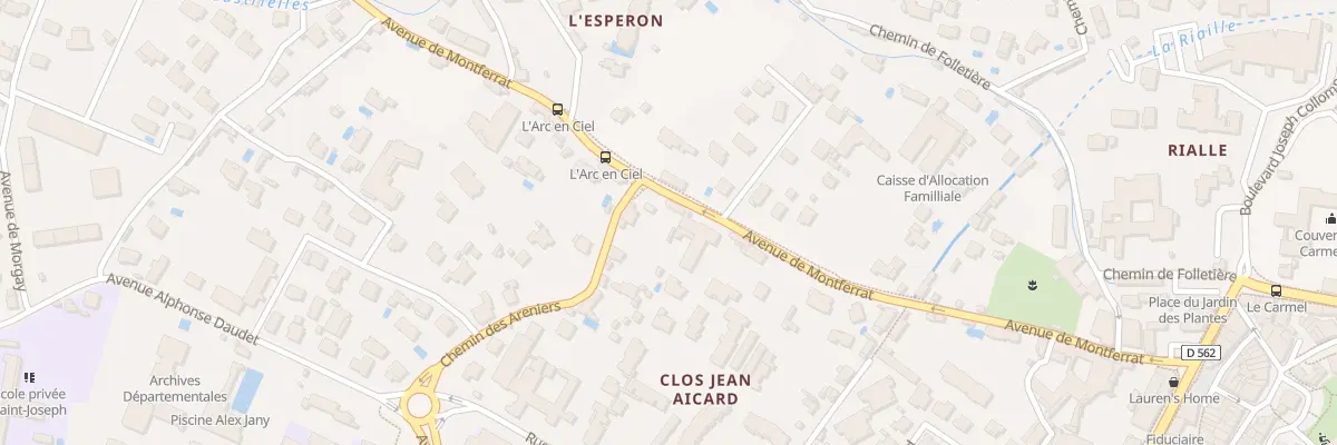 Plan du 425 Av de Montferrat à Draguignan