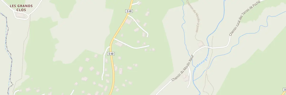Plan du 136 Che des Pras de Menozhe à Habère-Poche