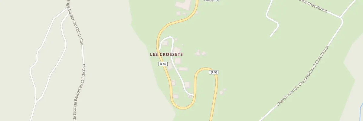 Plan du 94 Rte des Crottets à Habère-Poche